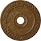 Ekena Millwork Wreath Ceiling Medallion (Canopies up to 6"), 21 1/8"OD x 3 5/8"ID x 7/8"P, Smokey Topaz Crackle CM21WRSTC - alternate 1